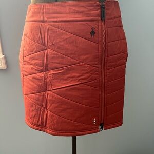 Smartwool Red Quilted Mini Skirt